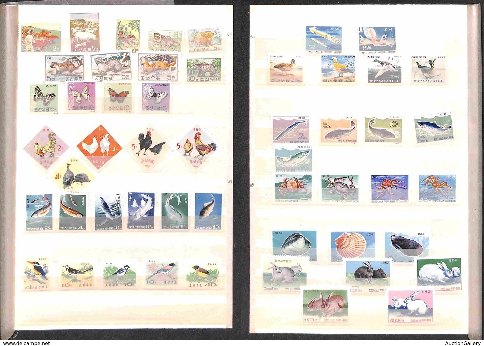 COREA DEL NORD - 1959/1969 - Fauna - Insieme Di 12 Serie Complete Del Periodo - Senza Gomma (160++) - Sonstige & Ohne Zuordnung