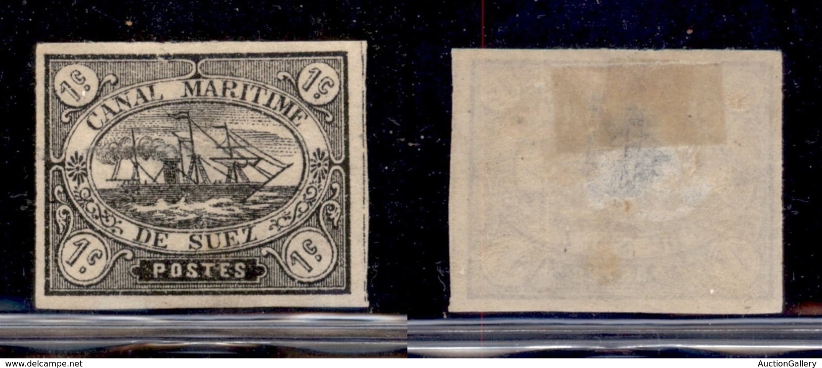 EGITTO - Società Del Canale Di Suez - 1868 - 1 Cent (1) - Gomma Originale (320) - Andere & Zonder Classificatie