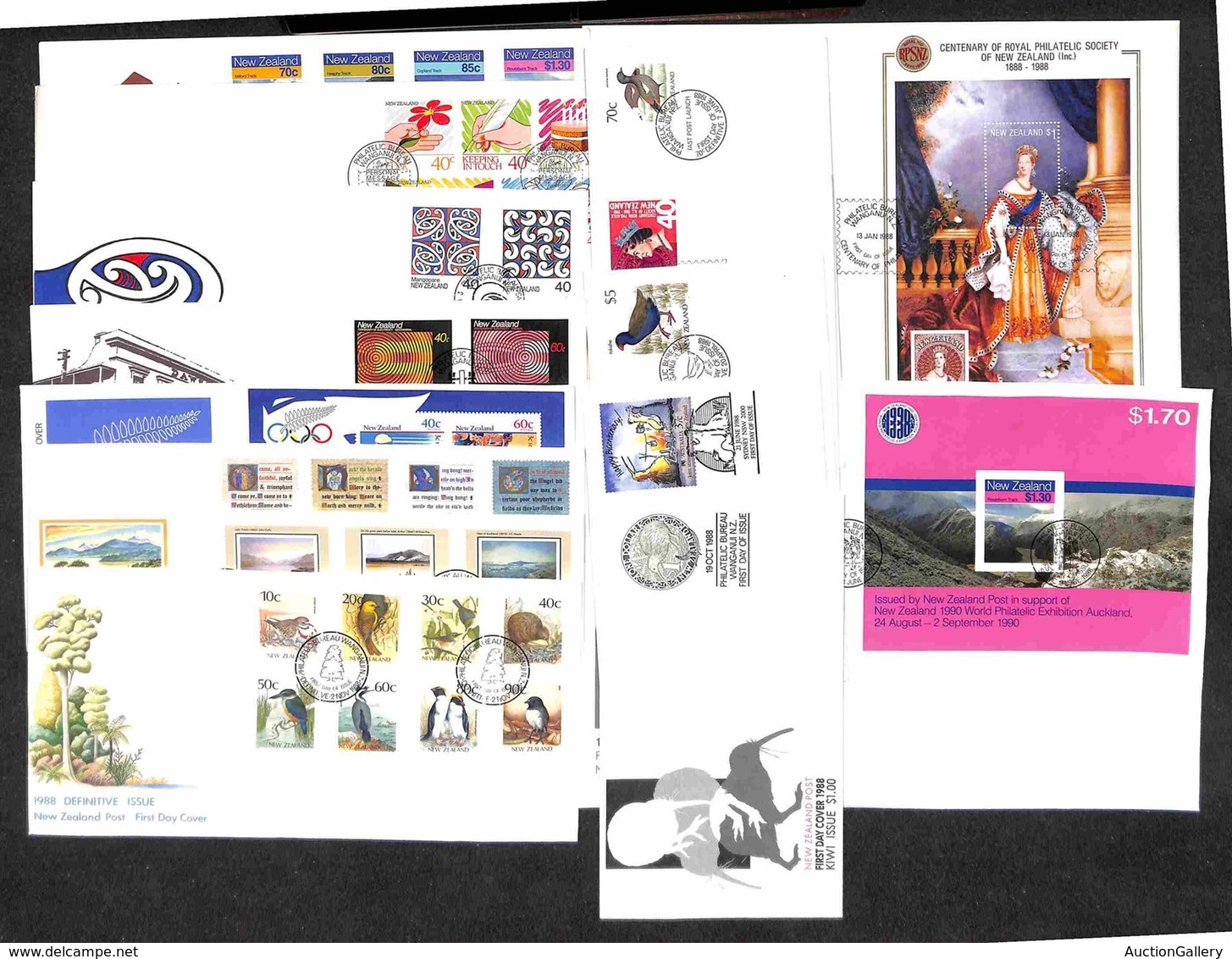 NUOVA ZELANDA - 1988 - 15 FDC Emessi Nell’anno (1010/1055A) - Other & Unclassified