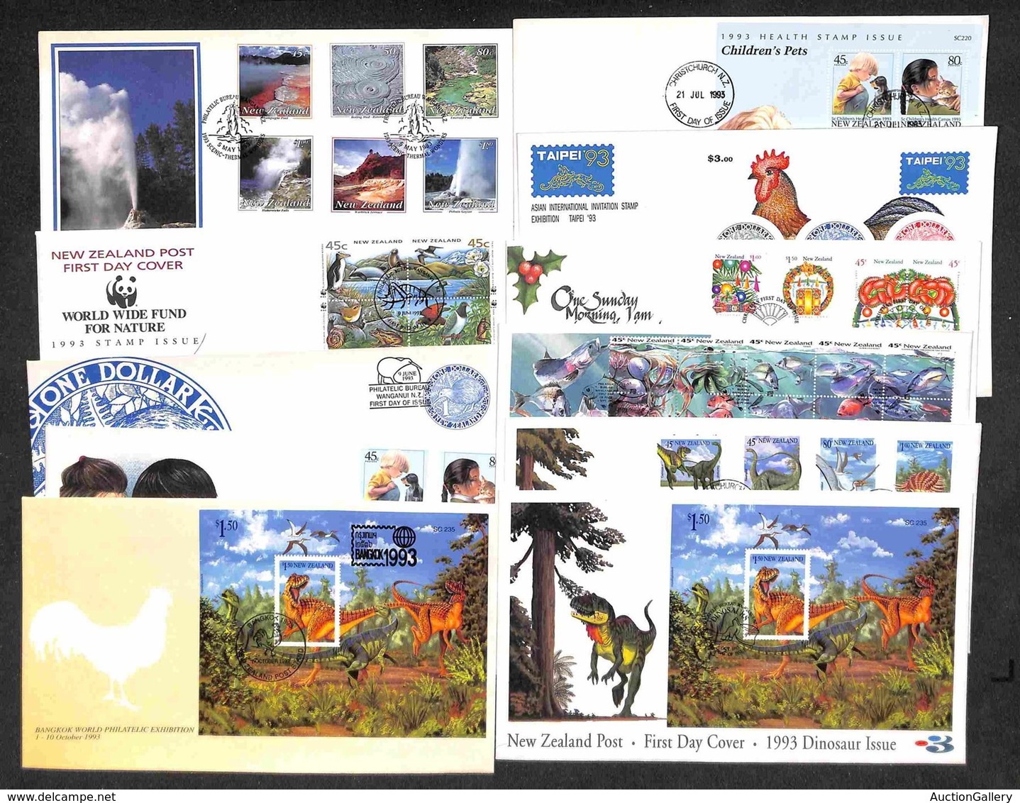 NUOVA ZELANDA - 1993 - 11 FDC Emessi Nell’anno - Sonstige & Ohne Zuordnung