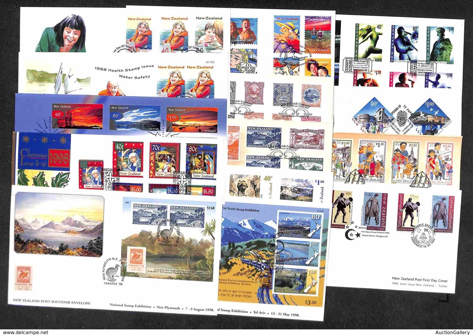 NUOVA ZELANDA - 1998 - 14 FDC Emessi Nell’anno - Andere & Zonder Classificatie