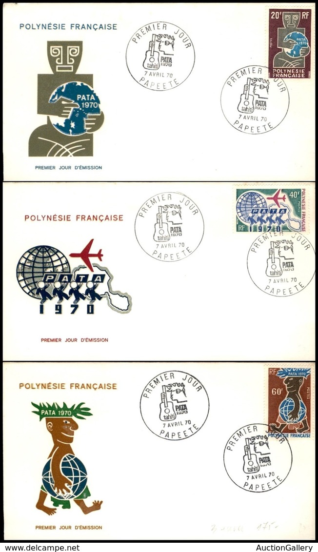 POLINESIA FRANCESE - 1970 - Pata (108/110) - 3 FDC 7.4.70 - Sonstige & Ohne Zuordnung