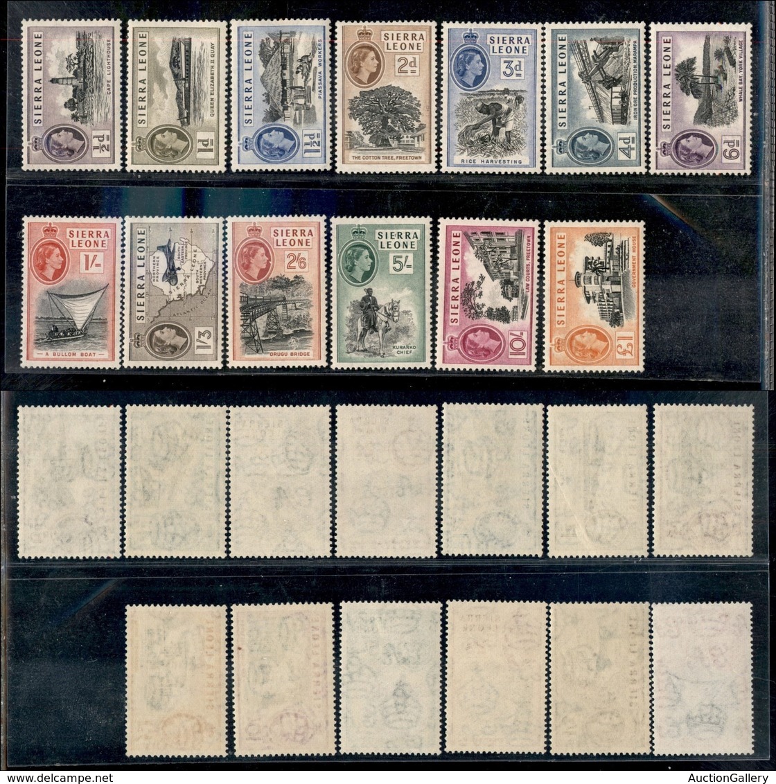 SIERRA LEONE - 1956 - Elisabetta (176/188) - Serie Completa - Gomma Integra - Other & Unclassified