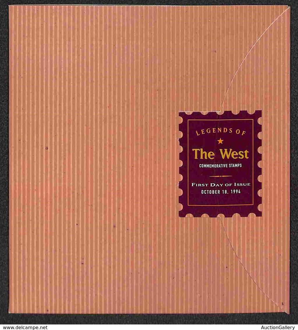 STATI UNITI D'AMERICA - 1994 - Legend Of The West (2506/2525) - Folder Ufficiale Con Foglio FDC - Sonstige & Ohne Zuordnung