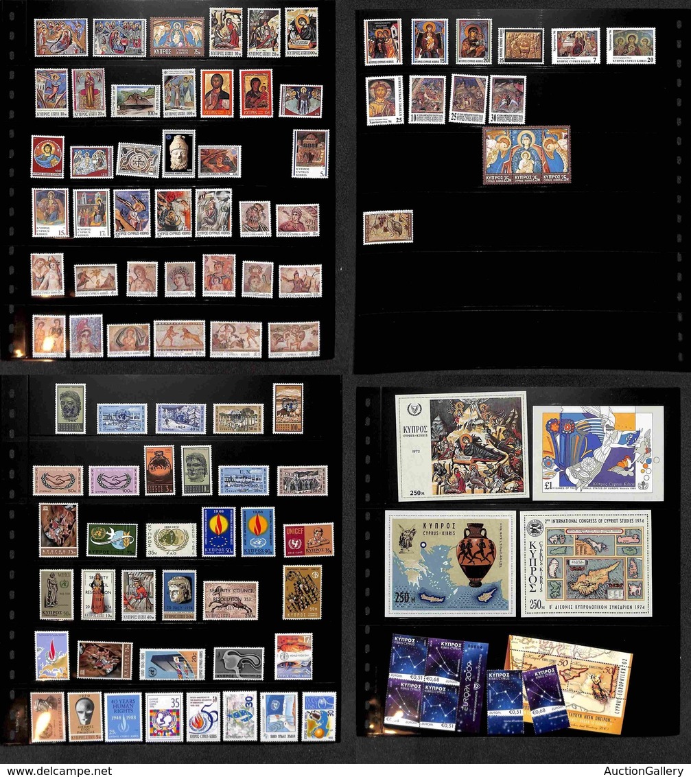 CIPRO - 1955/2009 - Collezione Di Valori Serie Complete Foglietti E Minifogli In 7 Pagine Di Raccoglitore - Gomma Integr - Sonstige & Ohne Zuordnung