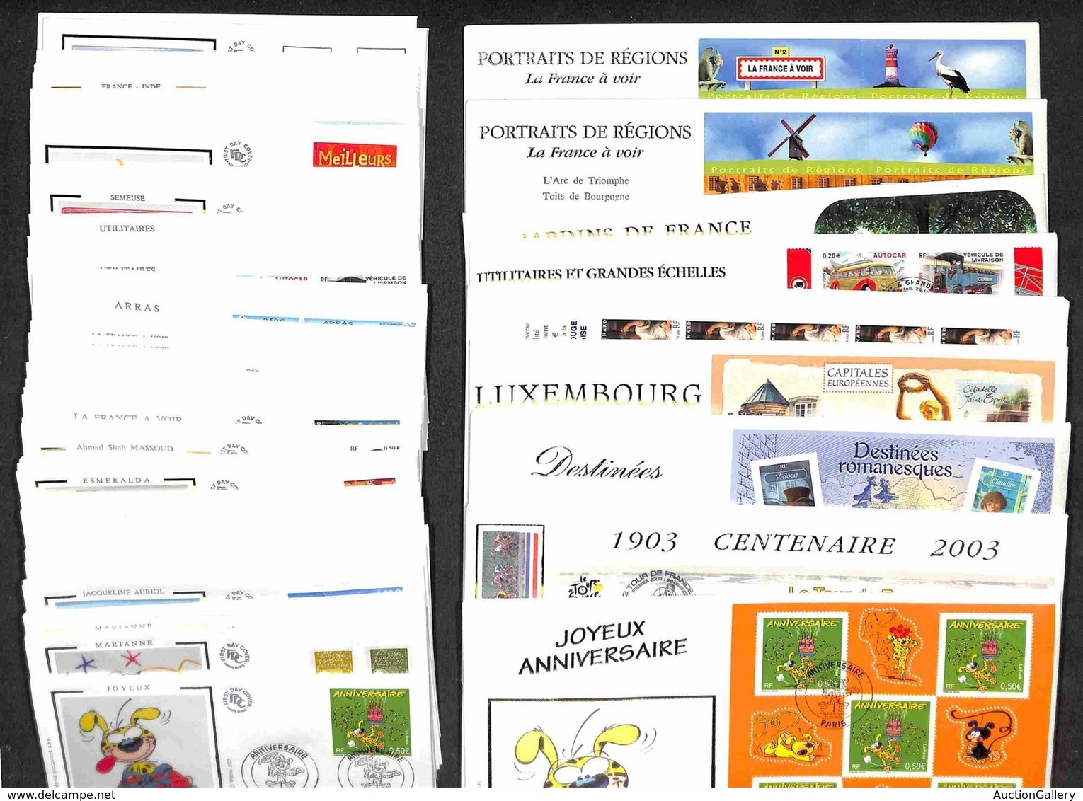 FRANCIA - 2003 - Collezione Di 64 Diversi FDC Emessi Nell’anno - Other & Unclassified