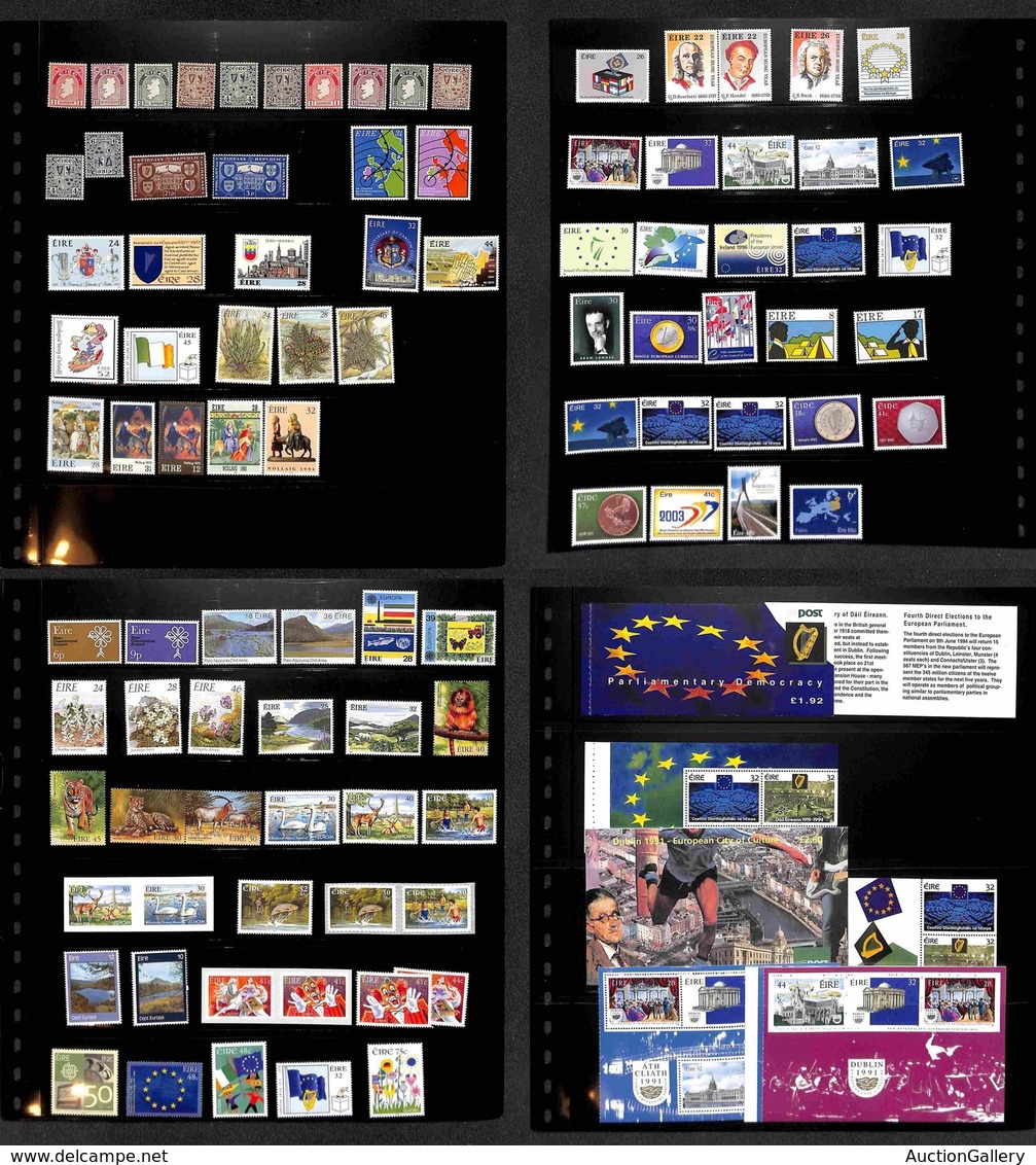 IRLANDA - 1940/2006 - Collezione Di Valori Serie Complete Foglietti Minifogli E Libretti Del Periodo In 7 Pagine Di Racc - Other & Unclassified