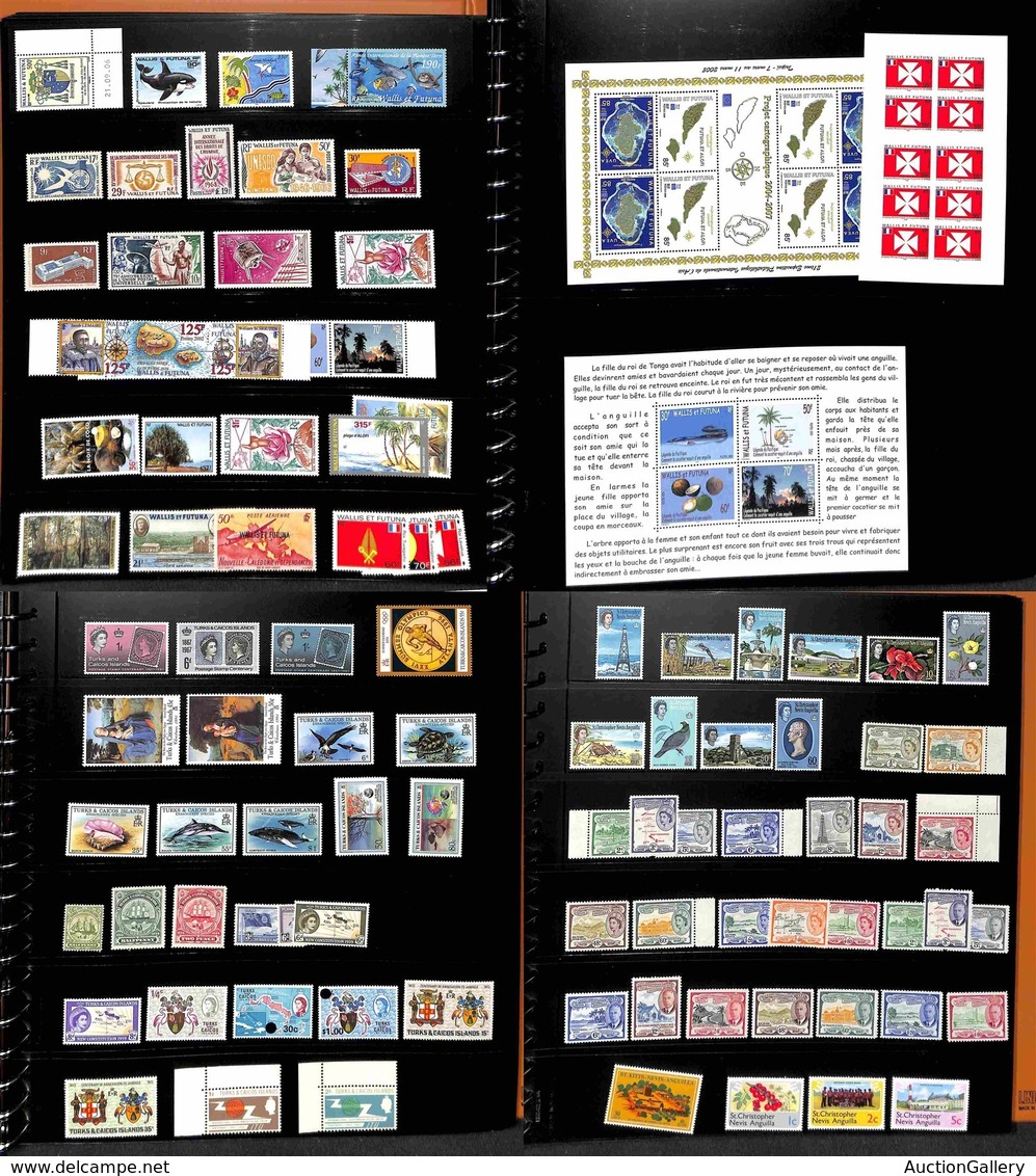 MONDIALE - 1900/2006 - Grande Collezione Di Valori Serie Complete Foglietti E Minifogli Del Periodo In Album Con 38 Pagi - Andere & Zonder Classificatie