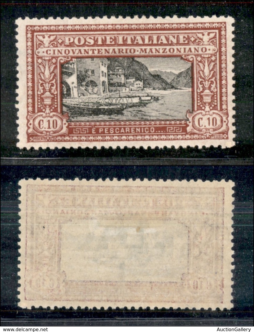 Regno - Posta Ordinaria - 1923 - 10 Cent Manzoni (151) - Gomma Originale - Ottimamente Centrato (60) - Other & Unclassified