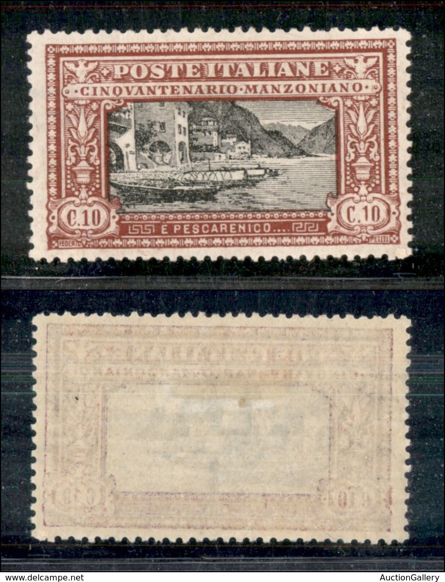Regno - Posta Ordinaria - 1923 - 10 Cent Manzoni (151) - Gomma Originale - Ottimamente Centrato (60) - Altri & Non Classificati