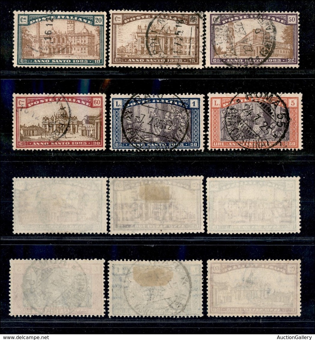 Regno - Posta Ordinaria - 1924 - Anno Santo (169/174) - Serie Completa - Usati (225) - Other & Unclassified