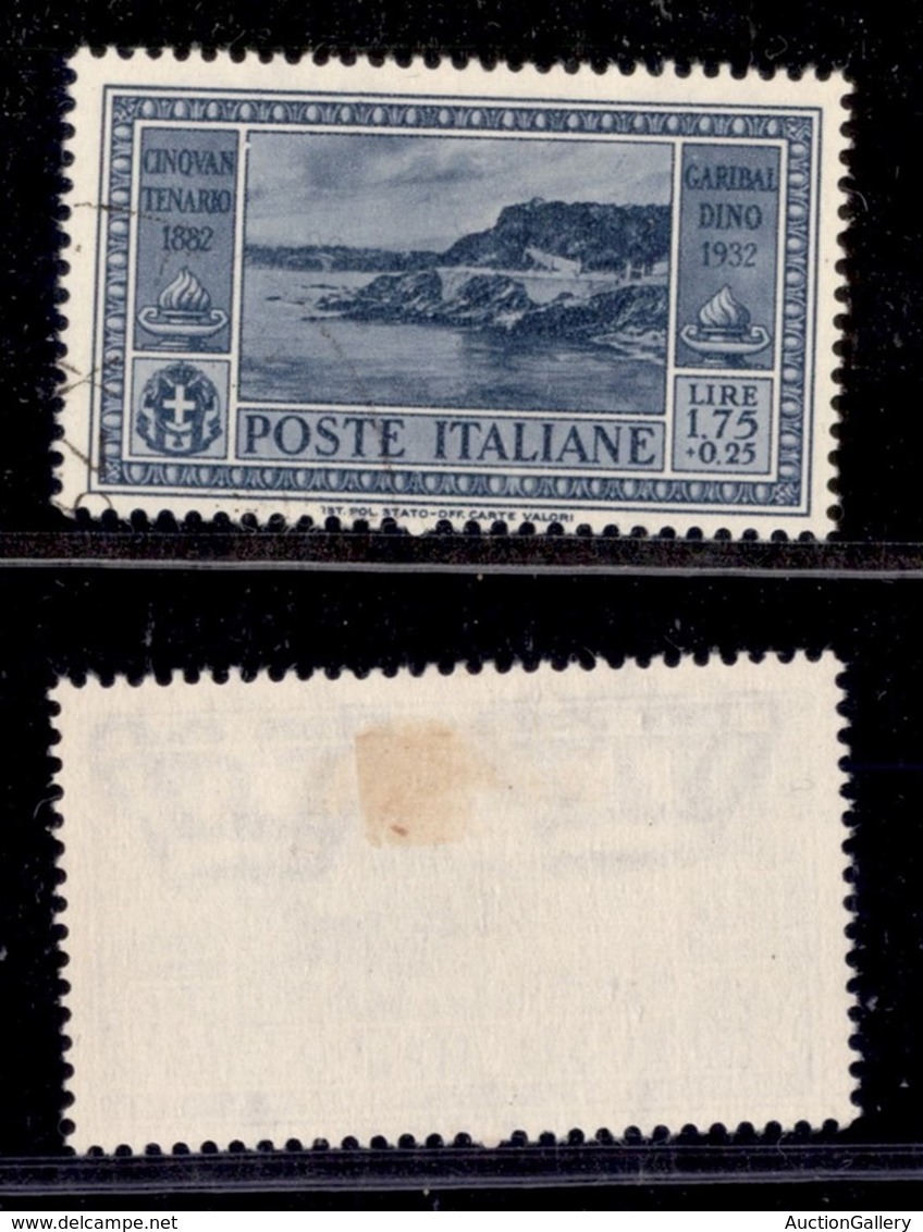 Regno - Posta Ordinaria - 1932 - 1.75 Lire + 25 Cent Garibaldi (322) - Usato - Annullo Lieve (140) - Altri & Non Classificati