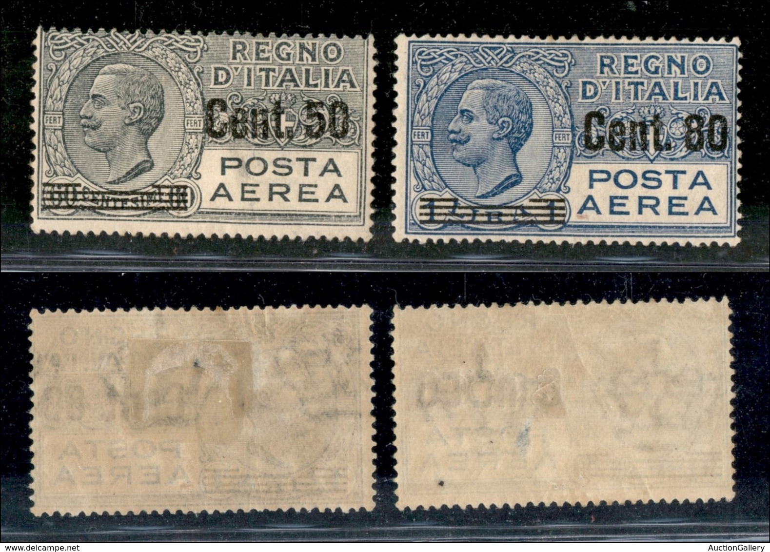 Regno - Posta Aerea - 1927 - P. Aerea (8/9) - Serie Completa - Gomma Originale - Other & Unclassified