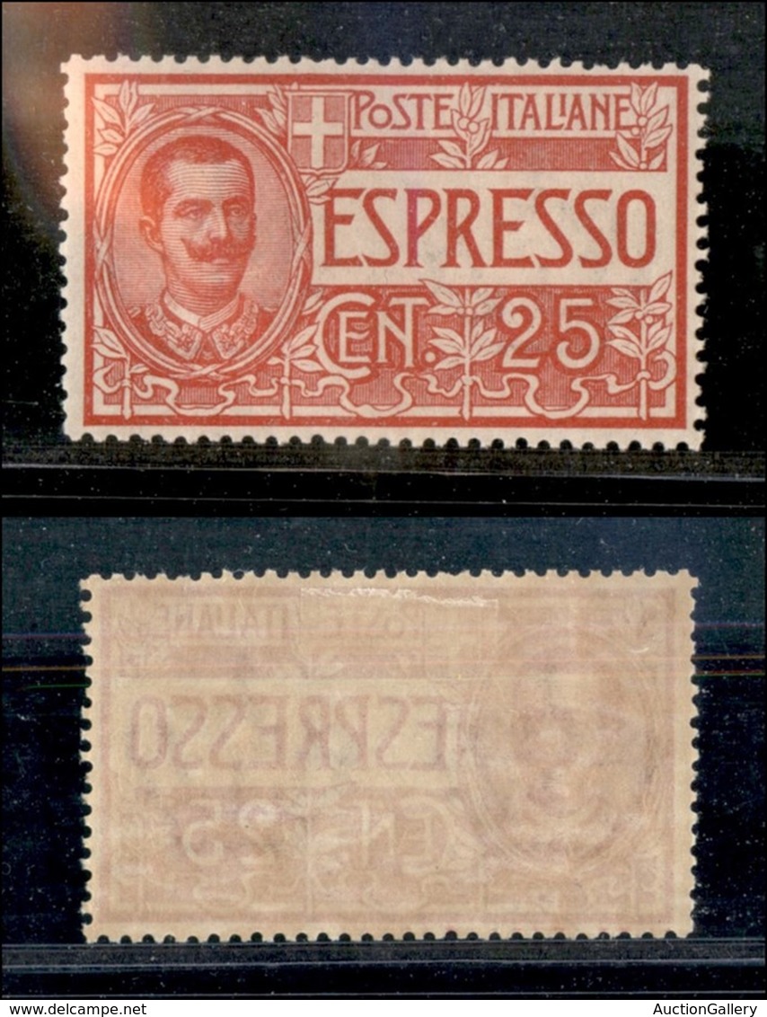 Regno - Espressi - 1903 - 25 Cent Espresso (1) - Gomma Originale - Altri & Non Classificati