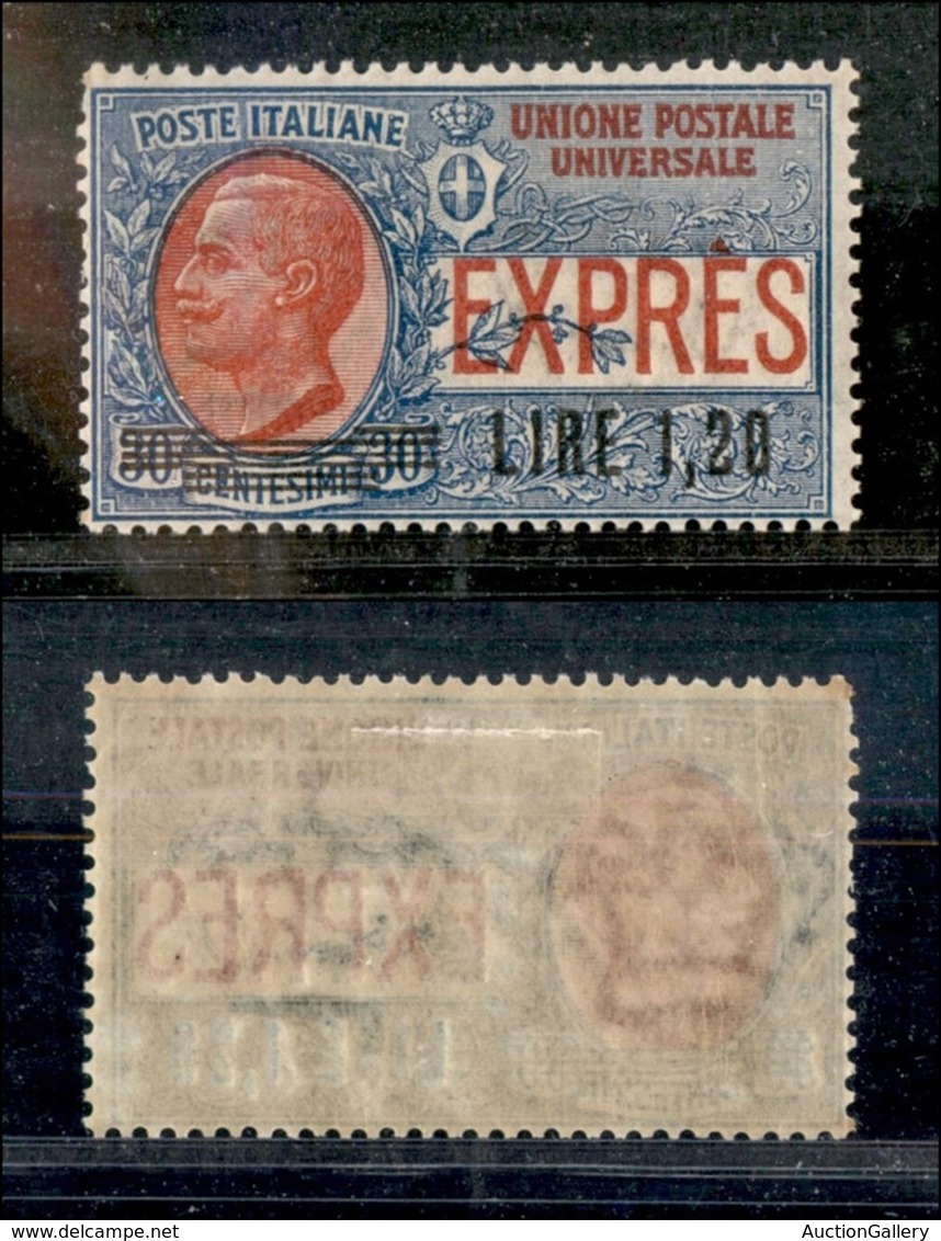 Regno - Espressi - 1921 - 1.20 Lire Su 30 Cent Espresso (5) - Gomma Originale - Altri & Non Classificati