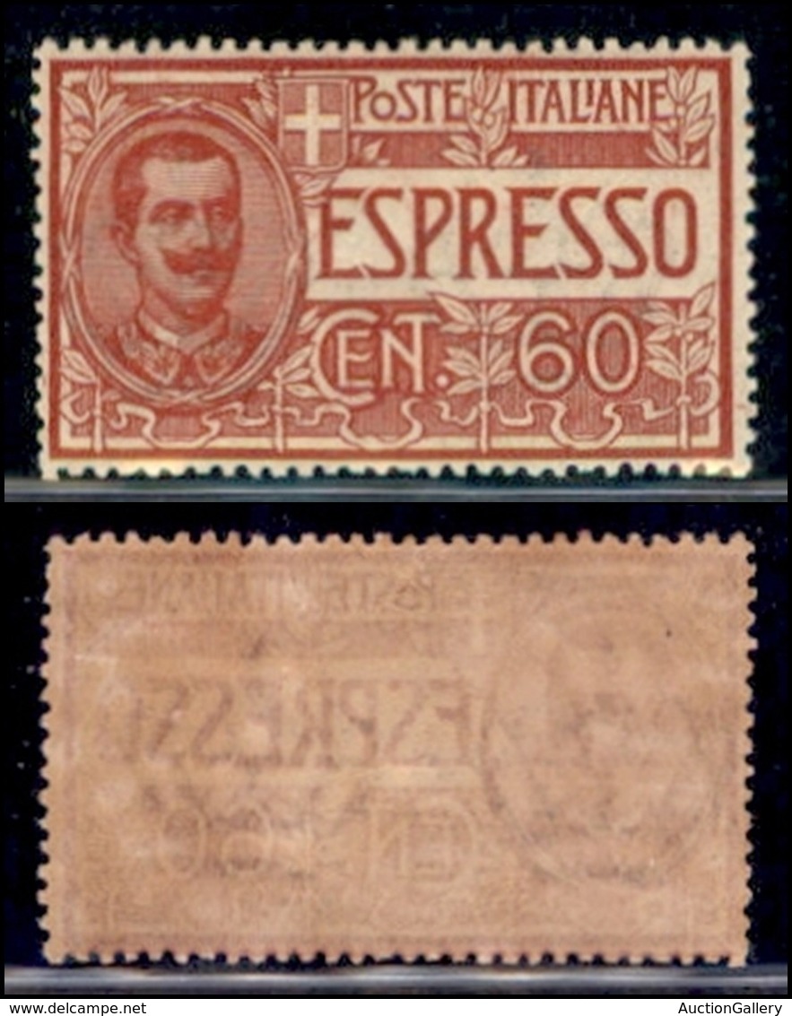 Regno - Espressi - 1922 - 60 Cent (7) - Gomma Integra - Ben Centrato - Otros & Sin Clasificación