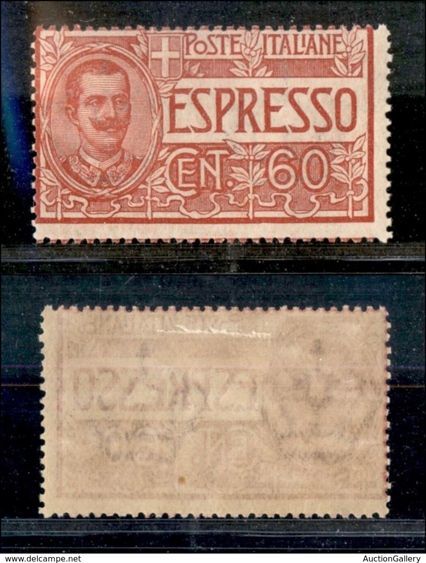 Regno - Espressi - 1922 - 60 Cent Espresso (7) - Gomma Originale - Altri & Non Classificati