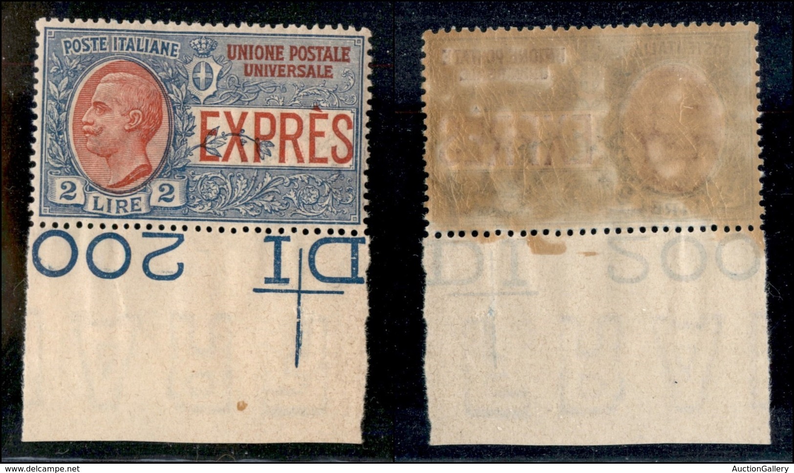 Regno - Espressi - 1925 - 2 Lire (13) - Bordo Di Foglio - Gomma Integra - Ottimamente Centrato (50) - Other & Unclassified