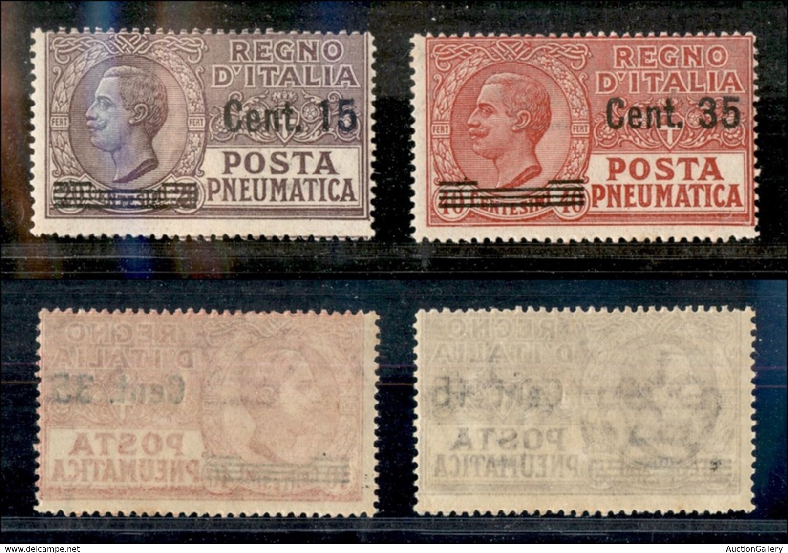 Regno - Posta Pneumatica - 1927 - Posta Pneumatica (10/11) - Serie Completa - Gomma Integra - Otros & Sin Clasificación