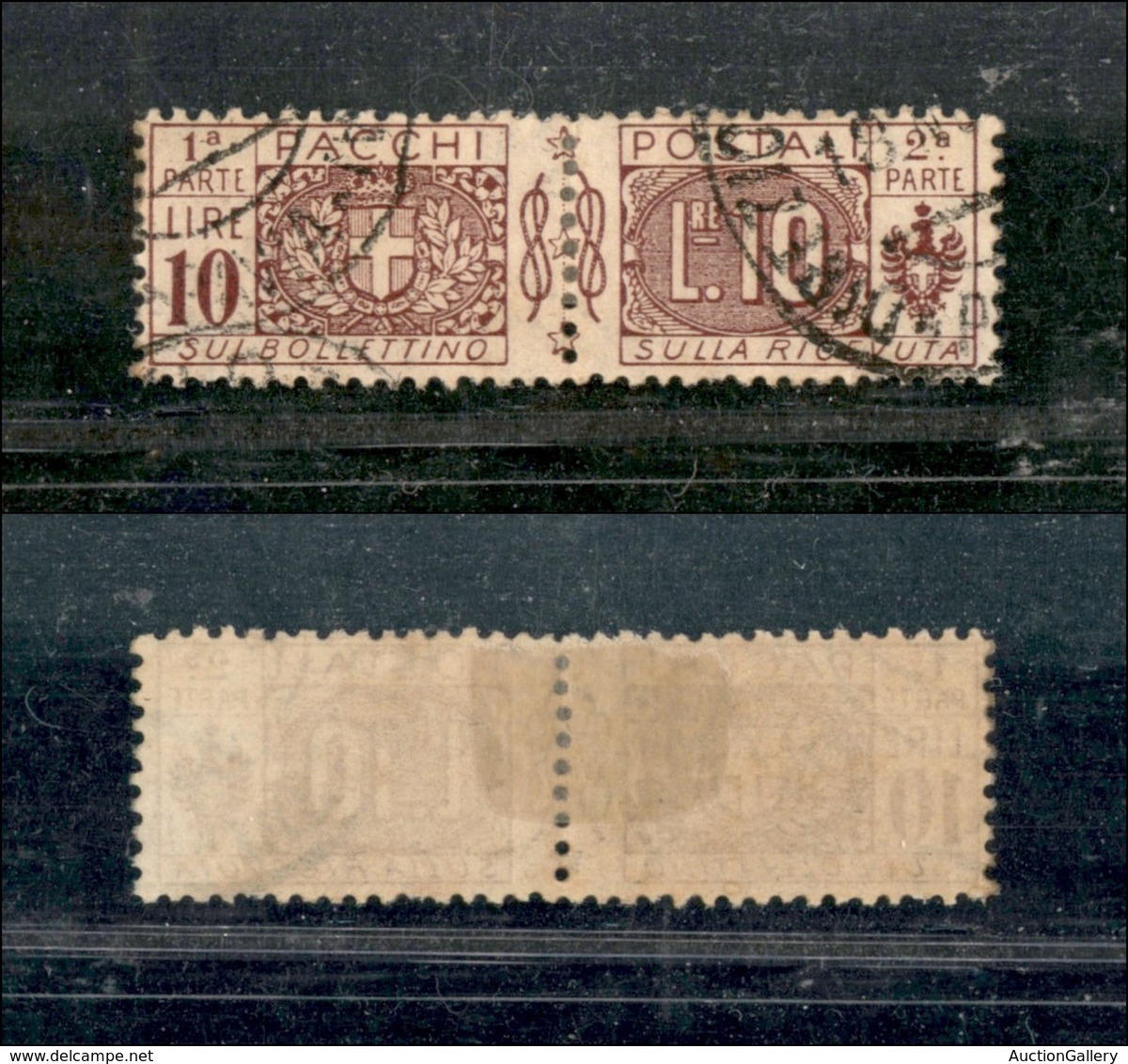 Regno - Pacchi Postali - 1914/1922 - 10 Lire Pacchi Postali Nodi Sabaudi (16) Usato (100) - Altri & Non Classificati