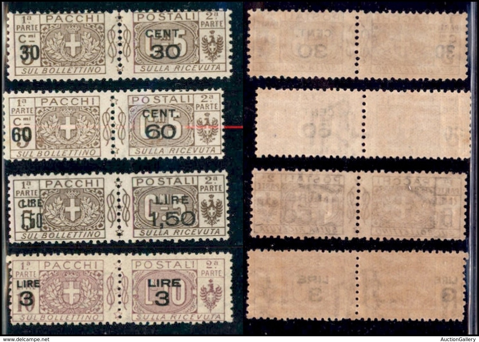 Regno - Pacchi Postali - 1923/1925 - Pacchi Postali Soprastampati (20/23) - Serie Completa - Gomma Integra (45) - Altri & Non Classificati