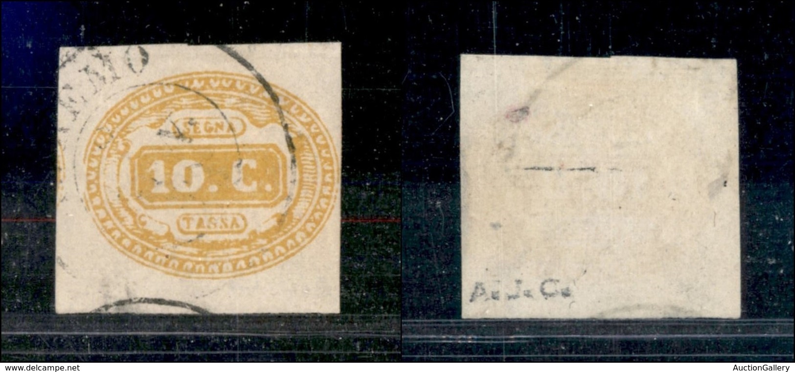 Regno - Segnatasse - 1863 - 10 Cent (1) - S. Remo 2.1.(63?) - Altri & Non Classificati