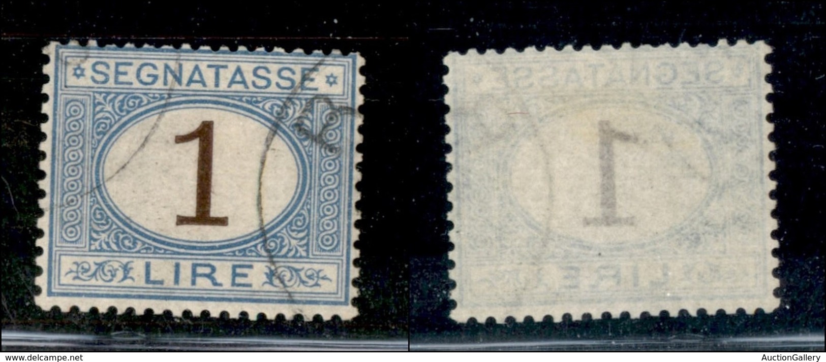 Regno - Segnatasse - 1870 - 1 Lira (11) Usato - Molto Bello (25) - Altri & Non Classificati