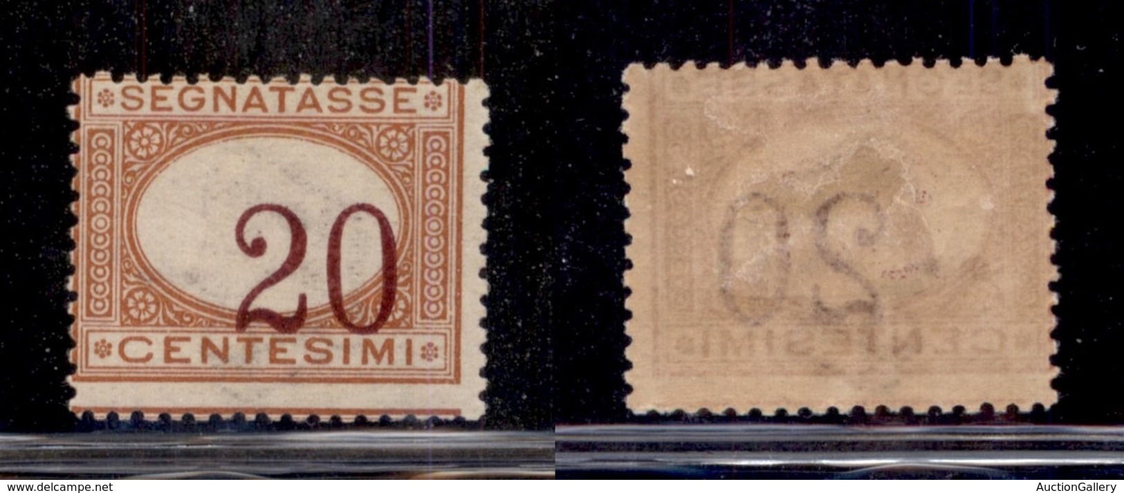 Regno - Segnatasse - 1894 - 20 Cent (22 C) - Cifre Spostate - Gomma Originale (80) - Otros & Sin Clasificación