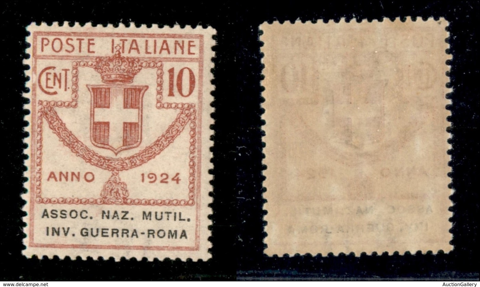 Regno - Enti Parastatali - 1924 - 10 Cent Mutil. Inv. Guerra-Roma (6) - Gomma Originale (20) - Altri & Non Classificati