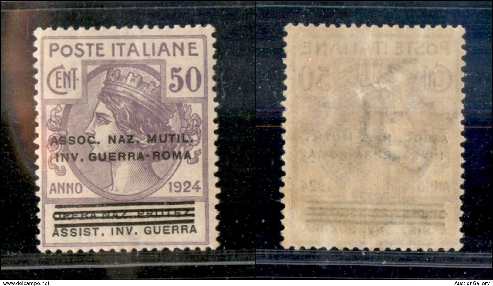 Regno - Enti Parastatali - 1924 - 50 Cent Invalidi Di Guerra (74) - Gomma Integra - Altri & Non Classificati