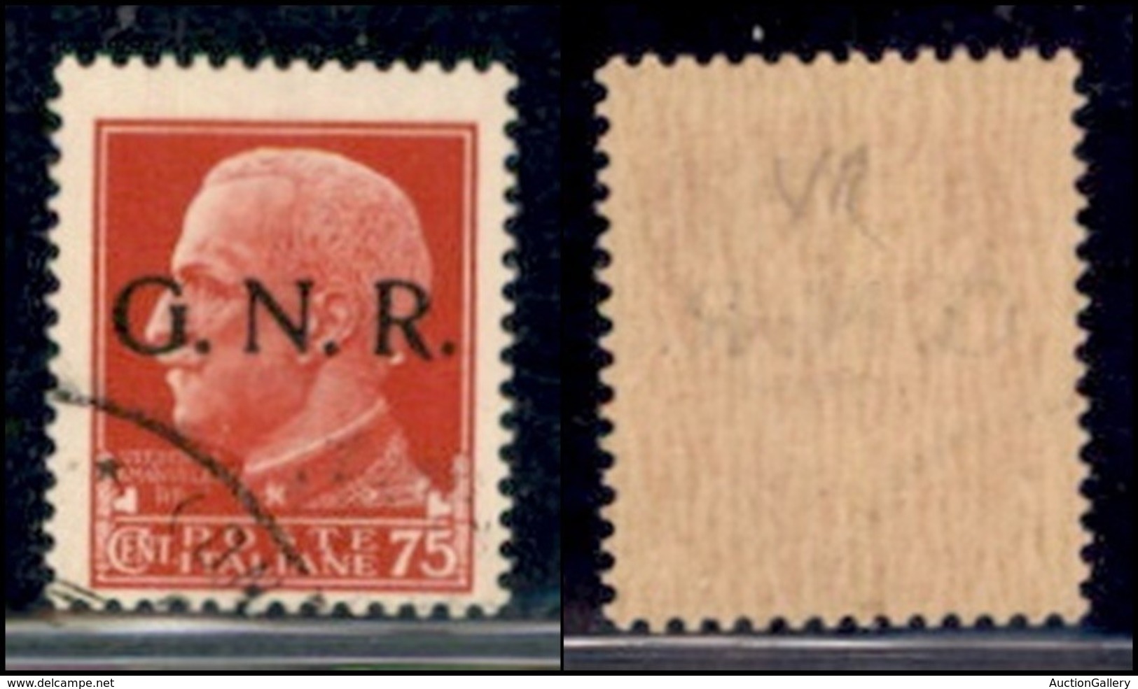RSI - G.N.R. Verona - Posta Ordinaria - 1944 - 75 Cent (478) - Usato - Otros & Sin Clasificación