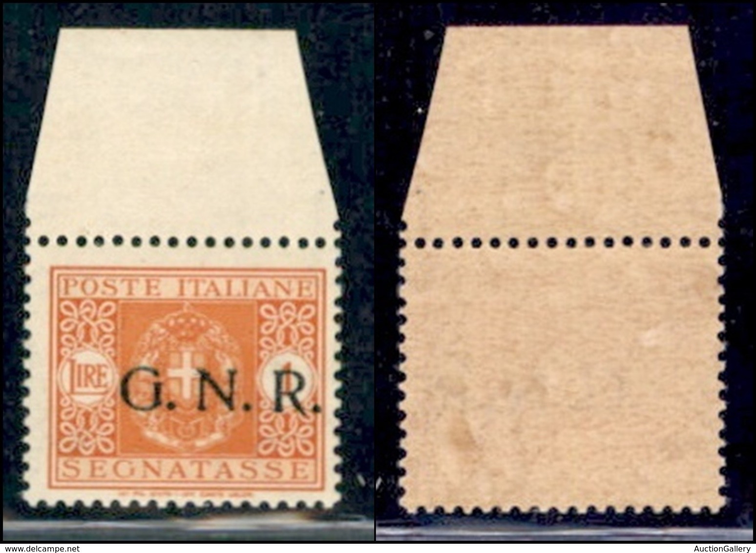 RSI - G.N.R. Verona - Segnatasse - 1944 - 1 Lira (55) Bordo Di Foglio - Gomma Integra (100) - Altri & Non Classificati