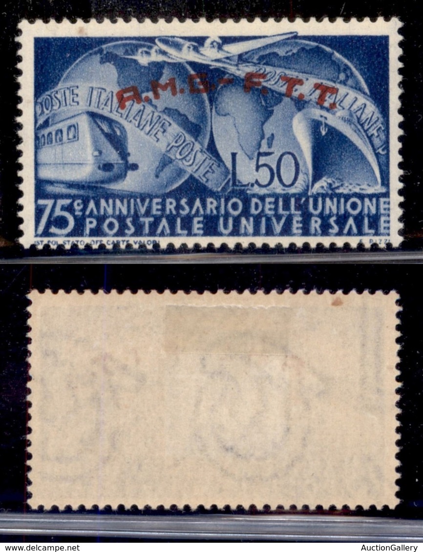 Trieste  - Trieste AMG FTT - Posta Ordinaria - 1949 - 50 Lire UPU (40a) Con Errore Di Stampa - Gomma Originale (100) - Other & Unclassified