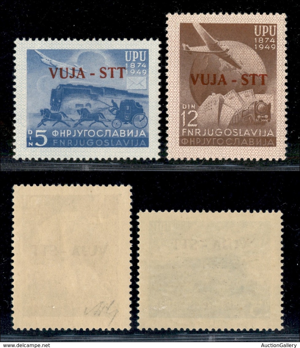 Trieste  - Trieste B - Posta Ordinaria - 1949 - UPU (17/18) - Serie Completa - Gomma Integra (40) - Other & Unclassified