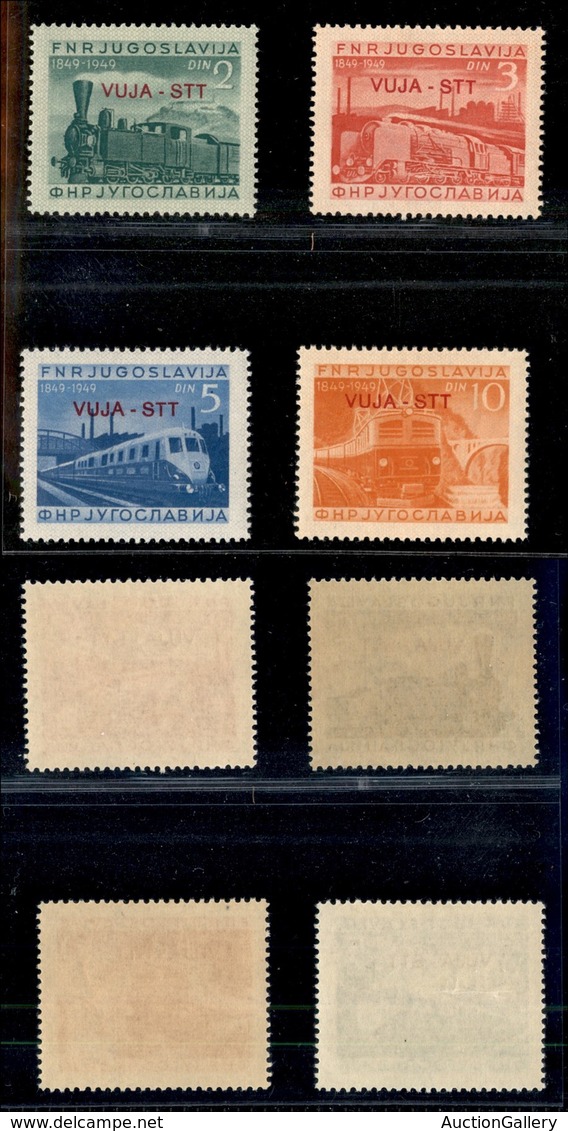 Trieste  - Trieste B - Posta Ordinaria - 1950 - Ferrovie (19/22) - Serie Completa - Gomma Integra (60) - Altri & Non Classificati