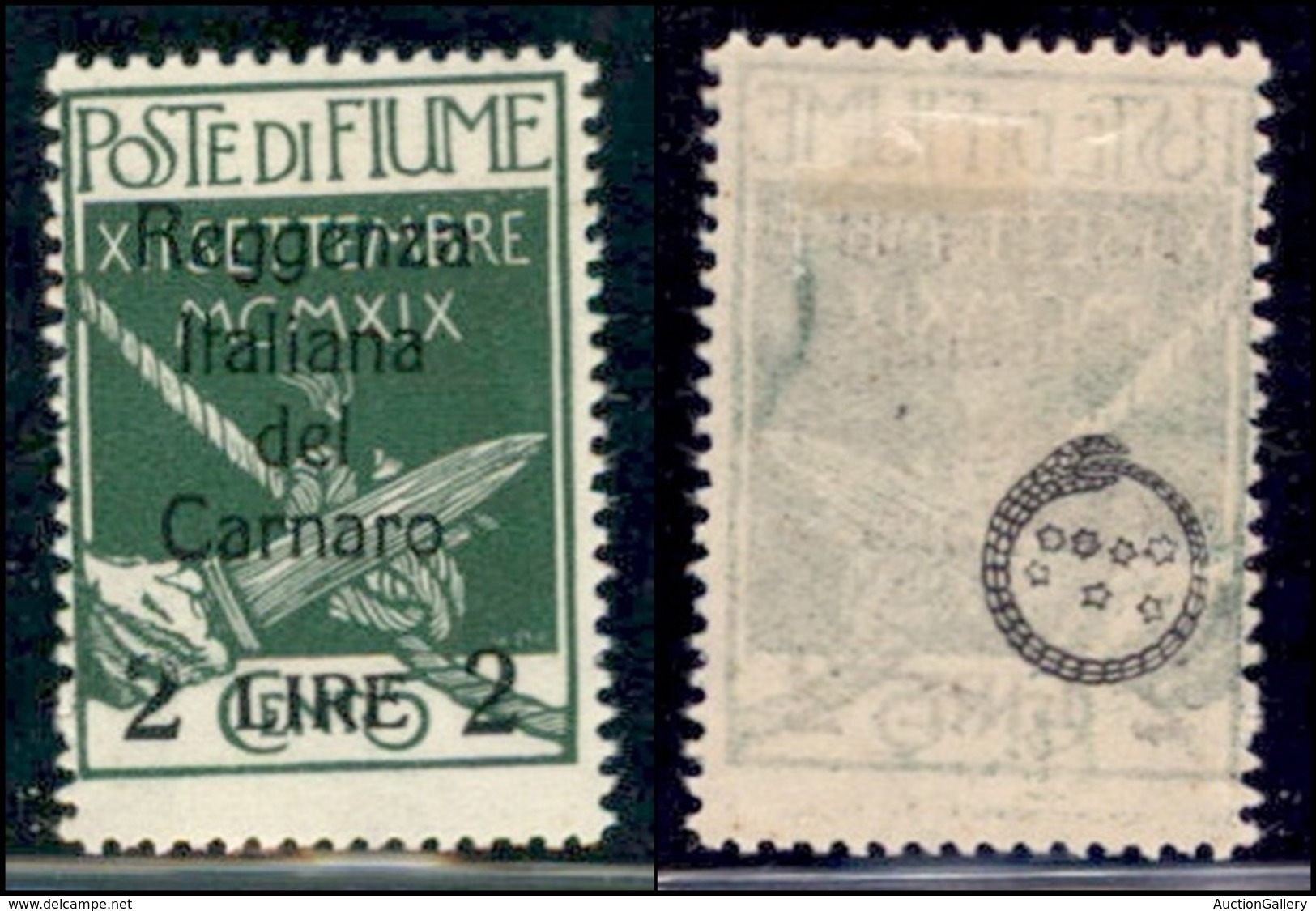 Occupazioni I Guerra Mondiale - Fiume - Posta Ordinaria - 1920 - 2 Lire Su 5 Cent (144) - Gomma Originale (70) - Other & Unclassified