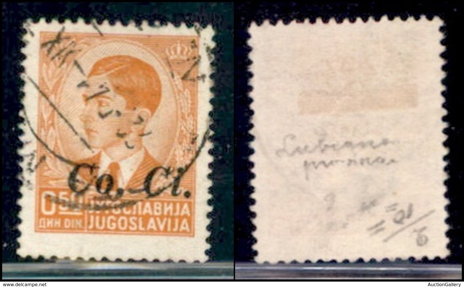 Occupazioni II Guerra Mondiale - Lubiana - Posta Ordinaria - 1941 - 50 Para (2 Varieta) - Soprastampa In Basso - Non Cat - Other & Unclassified