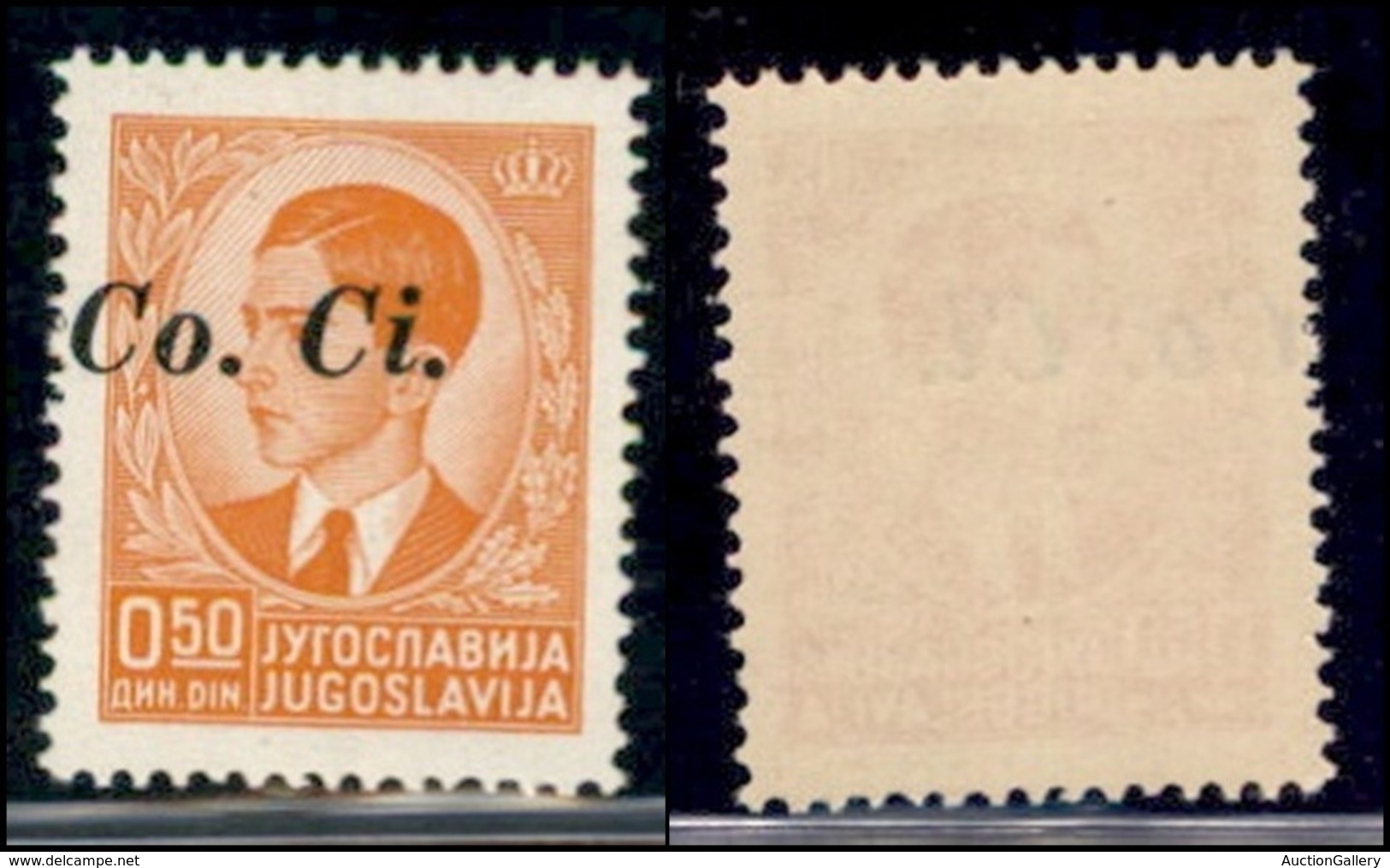 Occupazioni II Guerra Mondiale - Lubiana - Posta Ordinaria - 1941 - 50 Para (2 Fc) - Soprastampa A Sinistra - Gomma Inte - Other & Unclassified