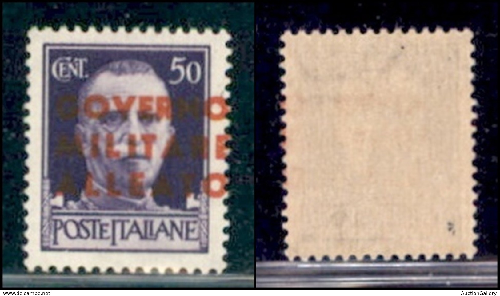 Occupazioni Straniere Di Territori Italiani - Occupazione Anglo-Americana - Napoli - Posta Ordinaria - 1943 - 50 Cent (1 - Other & Unclassified
