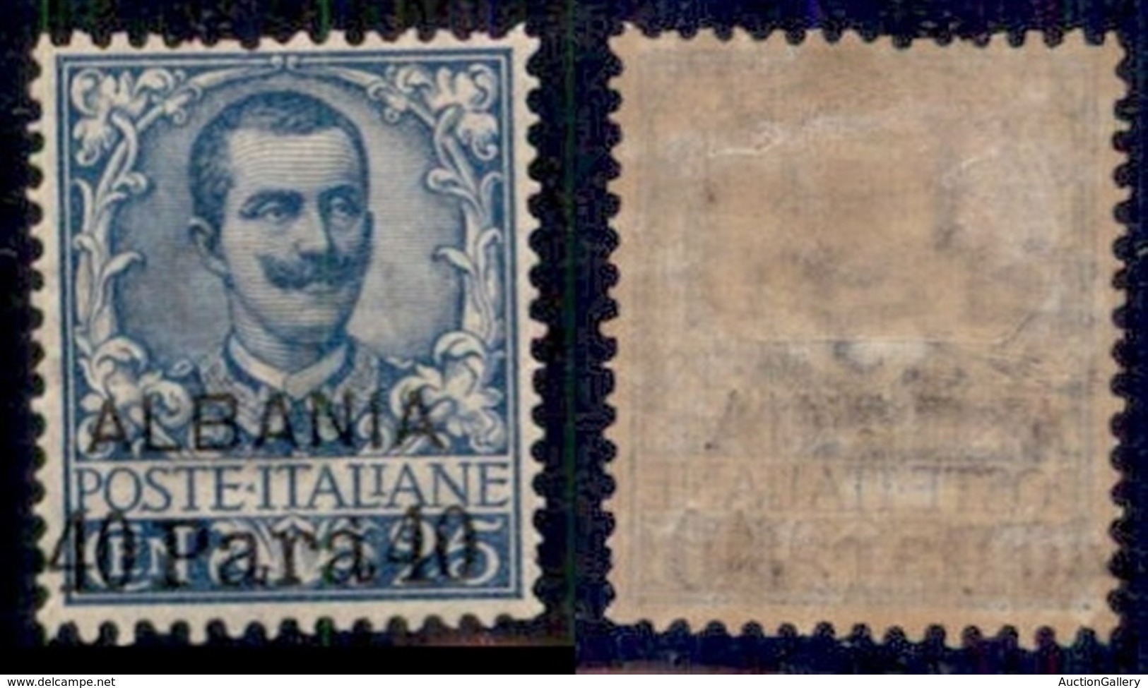 Uffici Postali All Estero - Levante - Albania - Posta Ordinaria - 1902 - 40 Para Su 25 Cent (3) - Soprastampa A Sinistra - Other & Unclassified