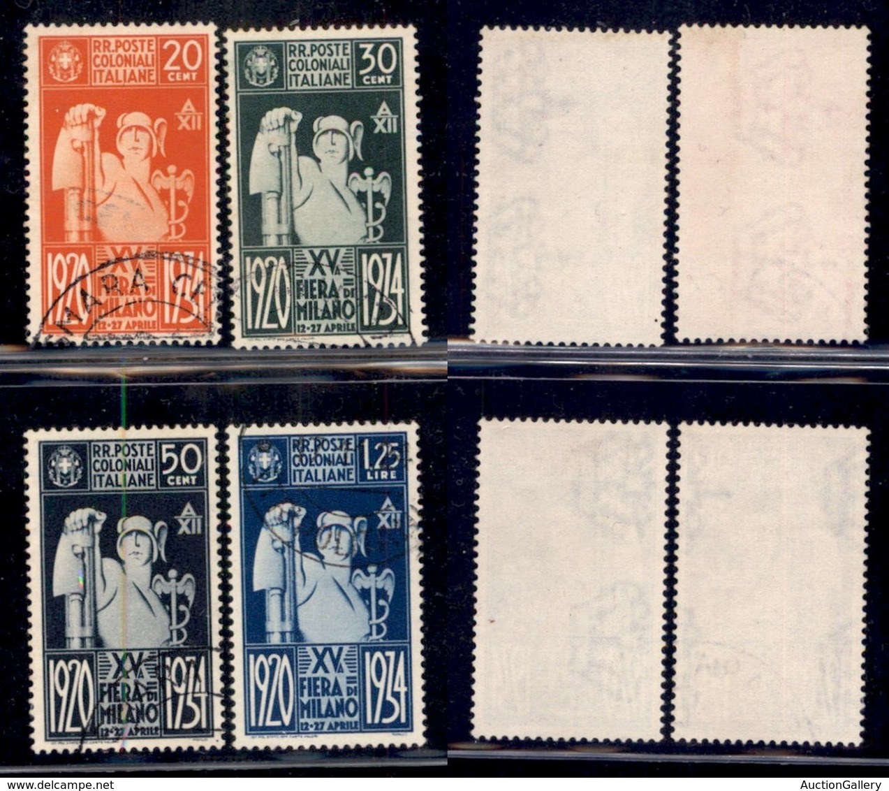 Colonie - Emissioni Generali - Posta Ordinaria - 1934 - Fiera Di Milano (42/45) - Serie Completa Usata (50) - Altri & Non Classificati