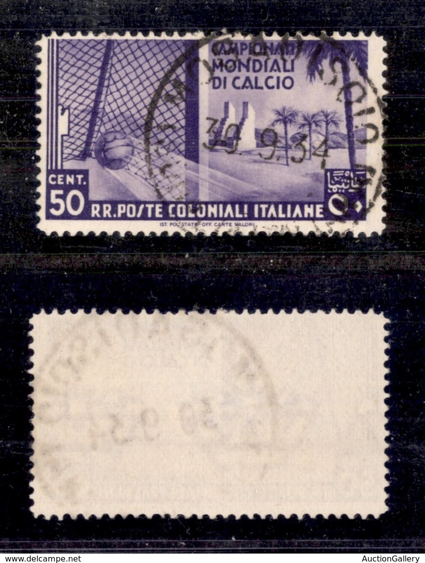 Colonie - Emissioni Generali - Posta Ordinaria - 1934 - 50 Cent Mondiali Di Calcio (47) - Usato (50) - Altri & Non Classificati