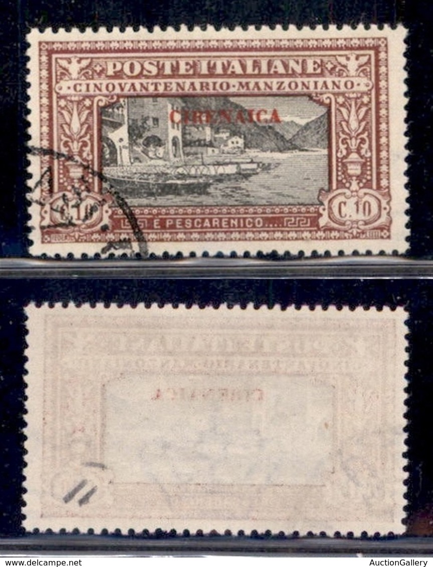 Colonie - Cirenaica - Posta Ordinaria - 1924 - 10 Cent Manzoni (11) - Usato (100) - Altri & Non Classificati