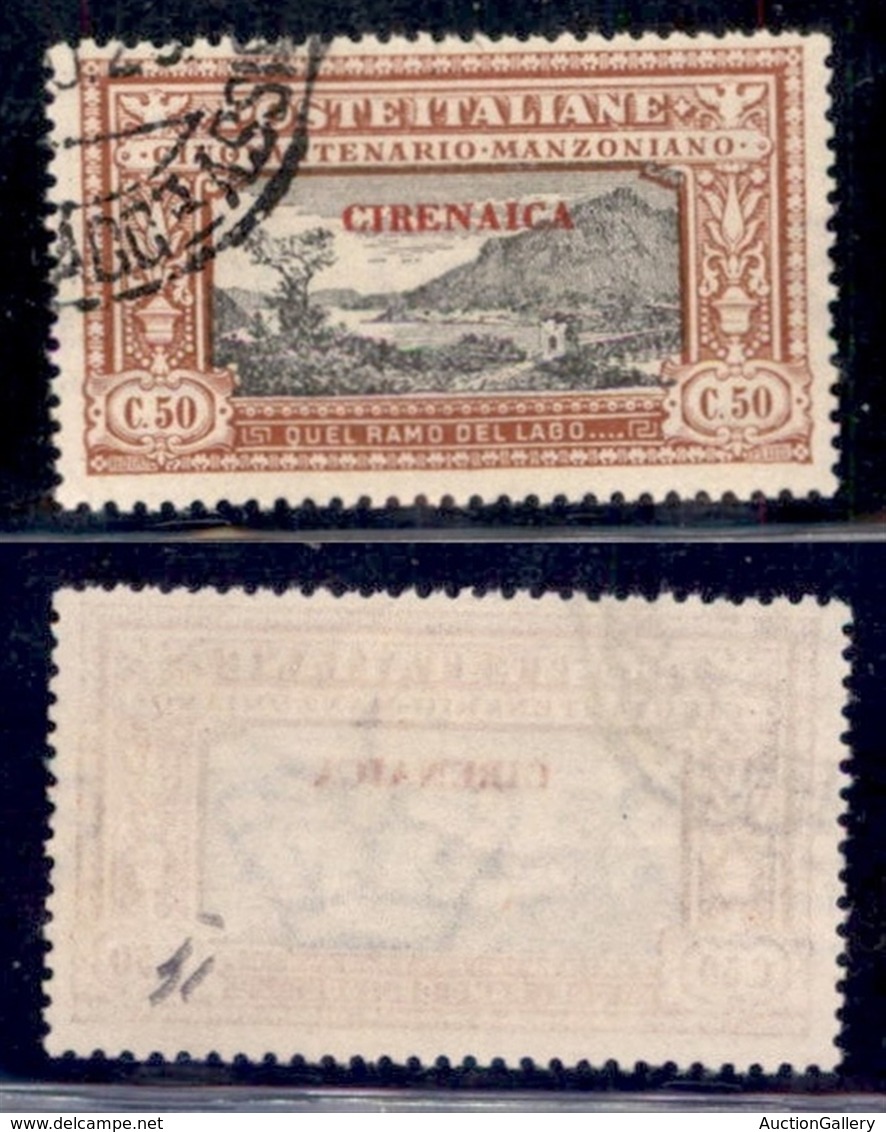 Colonie - Cirenaica - Posta Ordinaria - 1924 - 50 Cent Manzoni (14) - Usato (100) - Otros & Sin Clasificación