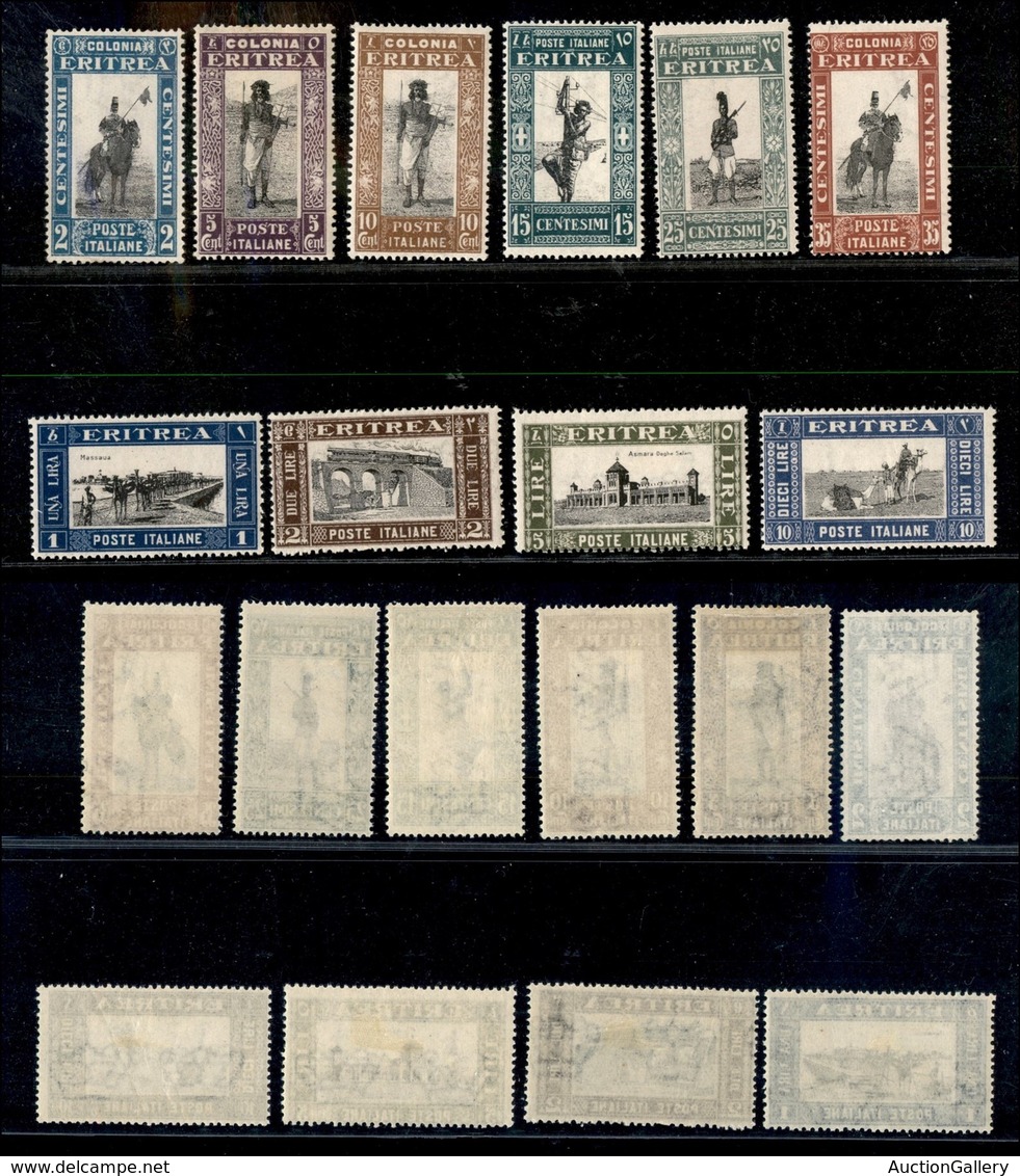 Colonie - Eritrea - Posta Ordinaria - 1930 - Soggetti Africani (155/164) - Serie Completa - Gomma Originale E 2 Cent Sen - Altri & Non Classificati