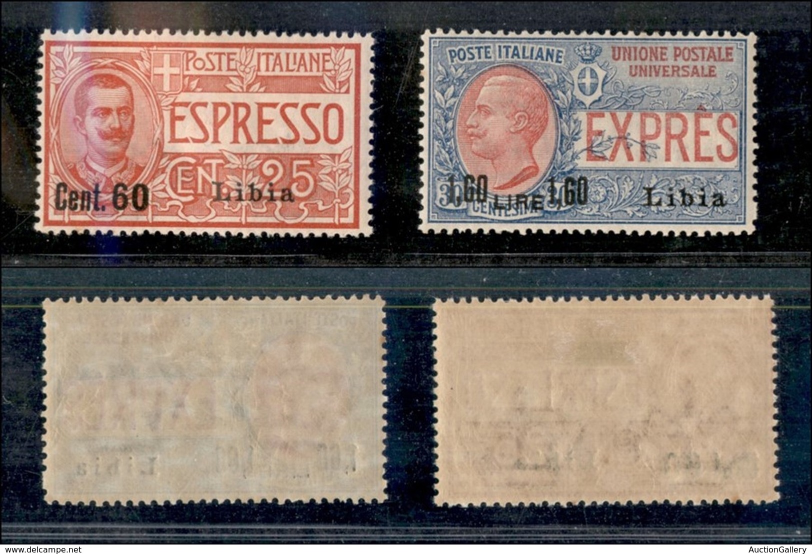 Colonie - Libia - Espressi - 1922 - Espressi Soprastampati (5/6) - Serie Completa - Gomma Originale (40) - Altri & Non Classificati