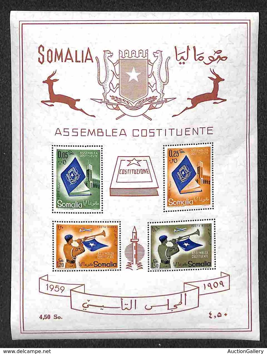 Occupazioni Straniere Delle Colonie - Somalia A.F.I.S. - Posta Ordinaria - 1959 - Foglietto Assemblea Costituente (2) -  - Altri & Non Classificati