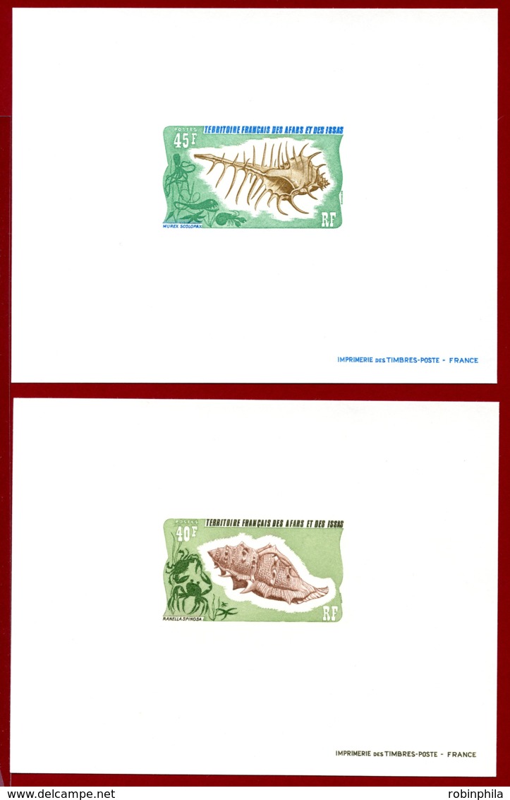 Afars & Issas 1975-76 #382-91, 10 Deluxe Proofs, Shells - Neufs