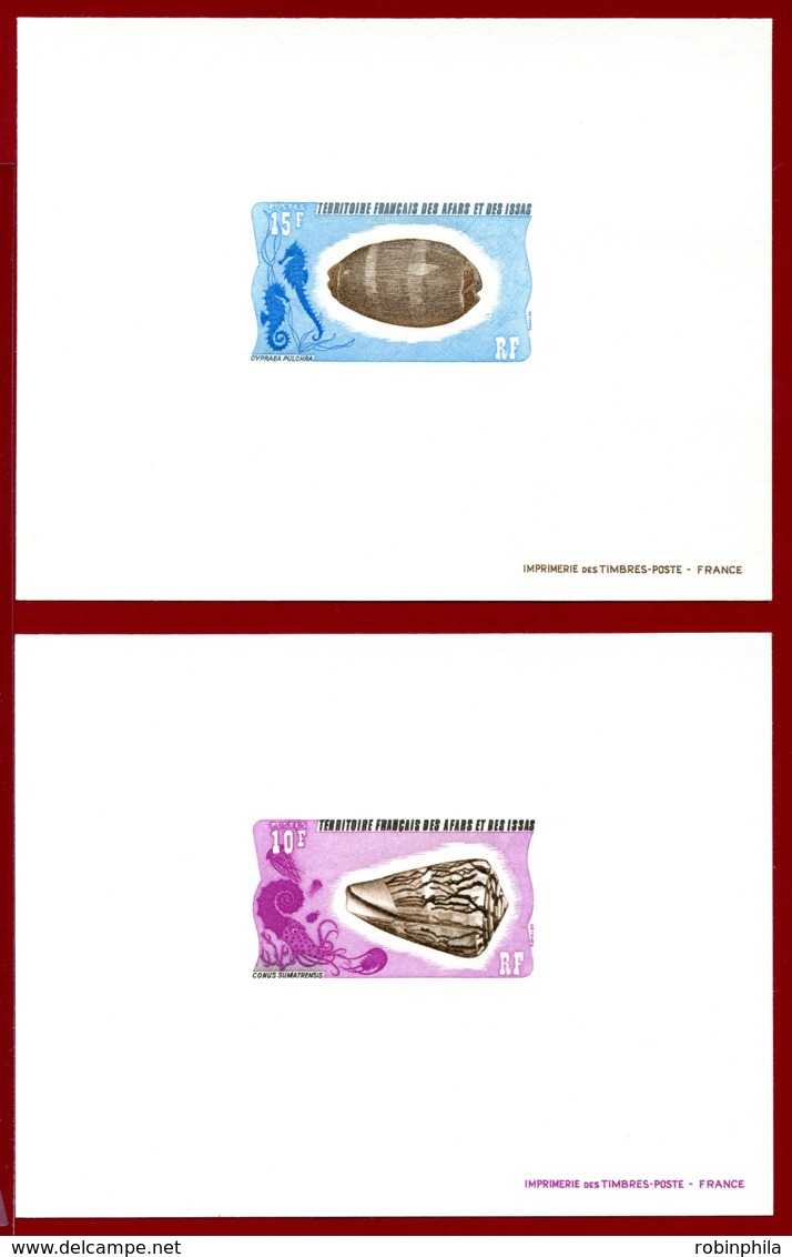 Afars & Issas 1975-76 #382-91, 10 Deluxe Proofs, Shells - Neufs