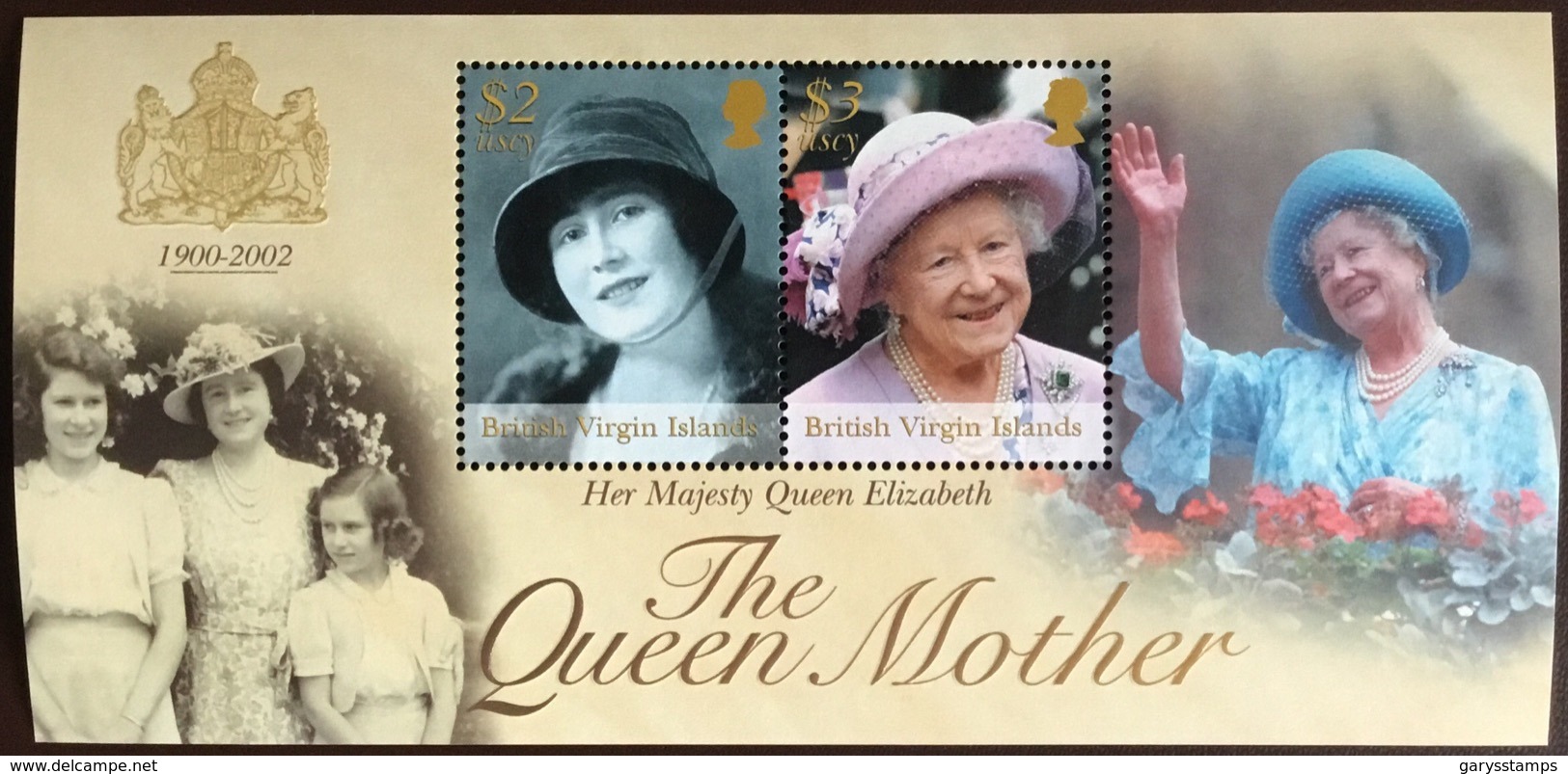 Virgin Islands 2002 Queen Mother Minisheet MNH - Iles Vièrges Britanniques